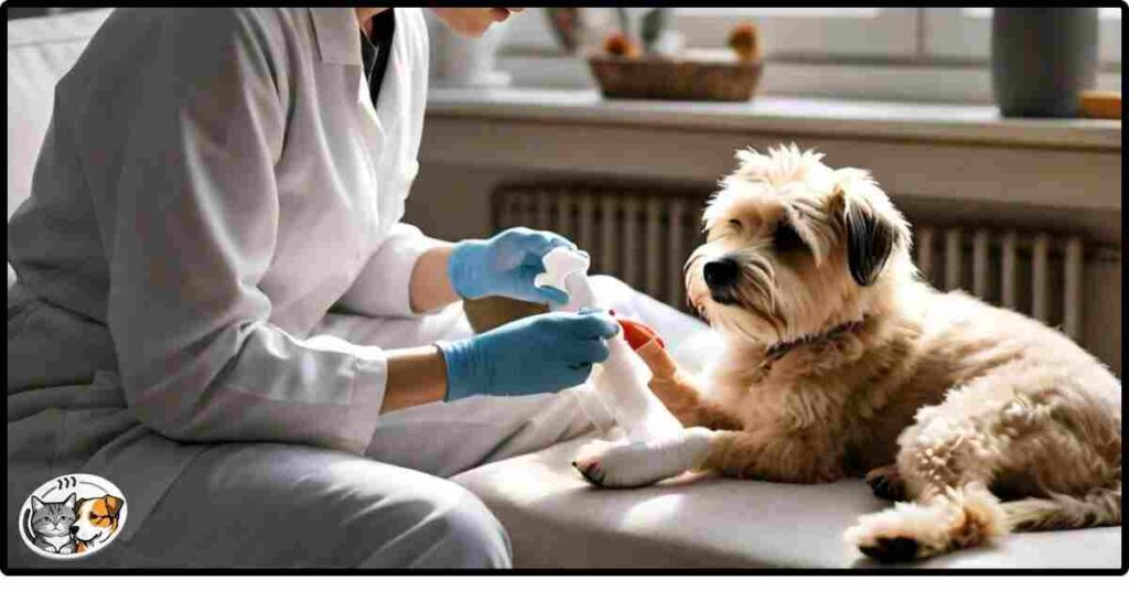 How to clean a wound on a dog