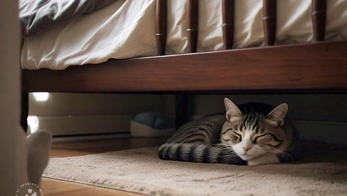 Why does my cat sleep under my blanket?